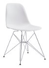 White Bucket Seat Dining Room Chair - Zip