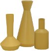 12 Inch Yellow Ceramic Vase