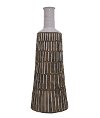 25 Inch Brown Ceramic Vase