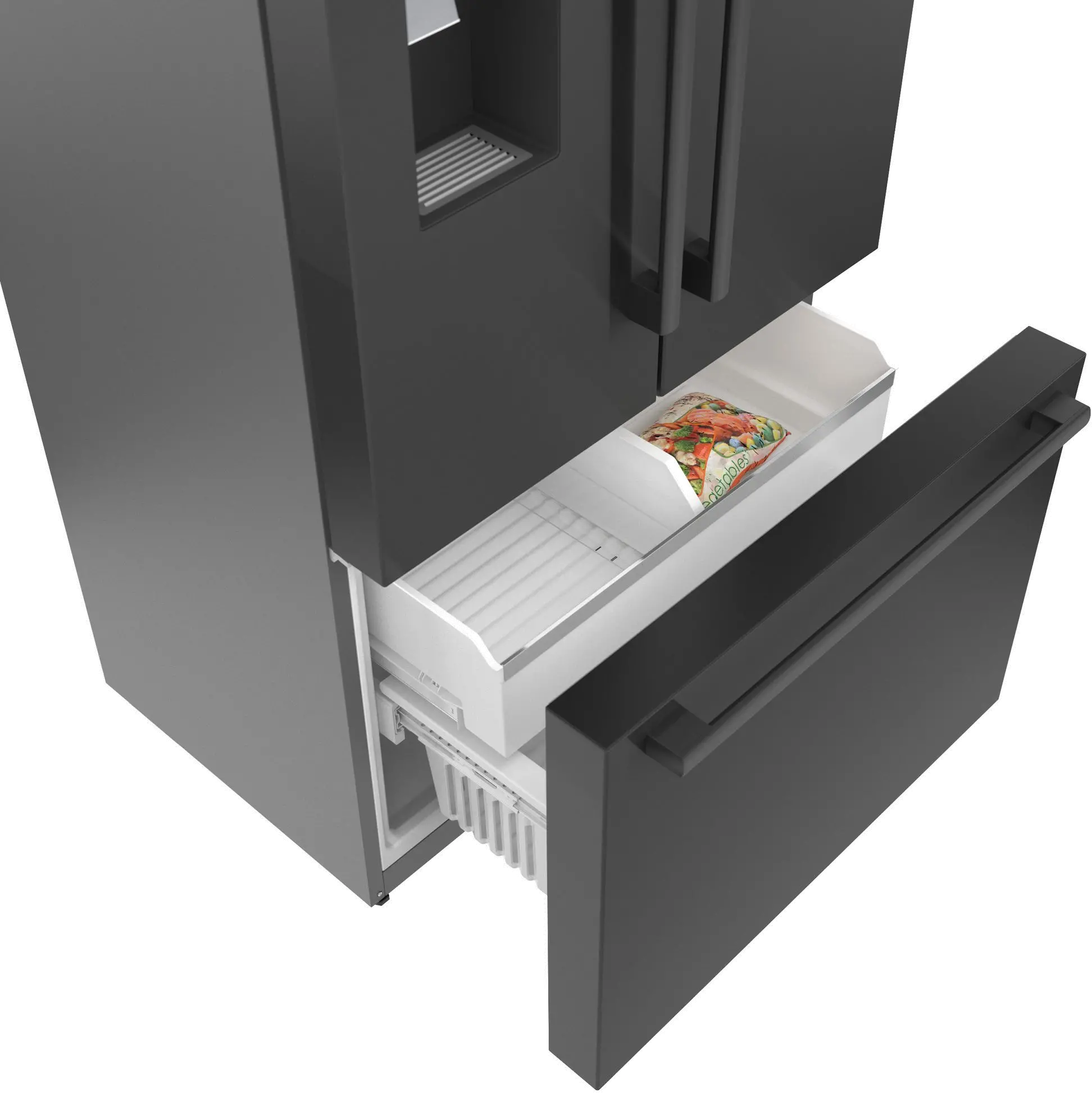 B36CD50SNB Bosch 21.6 cu ft French Door Refrigerator - Black Stainless Steel-3
