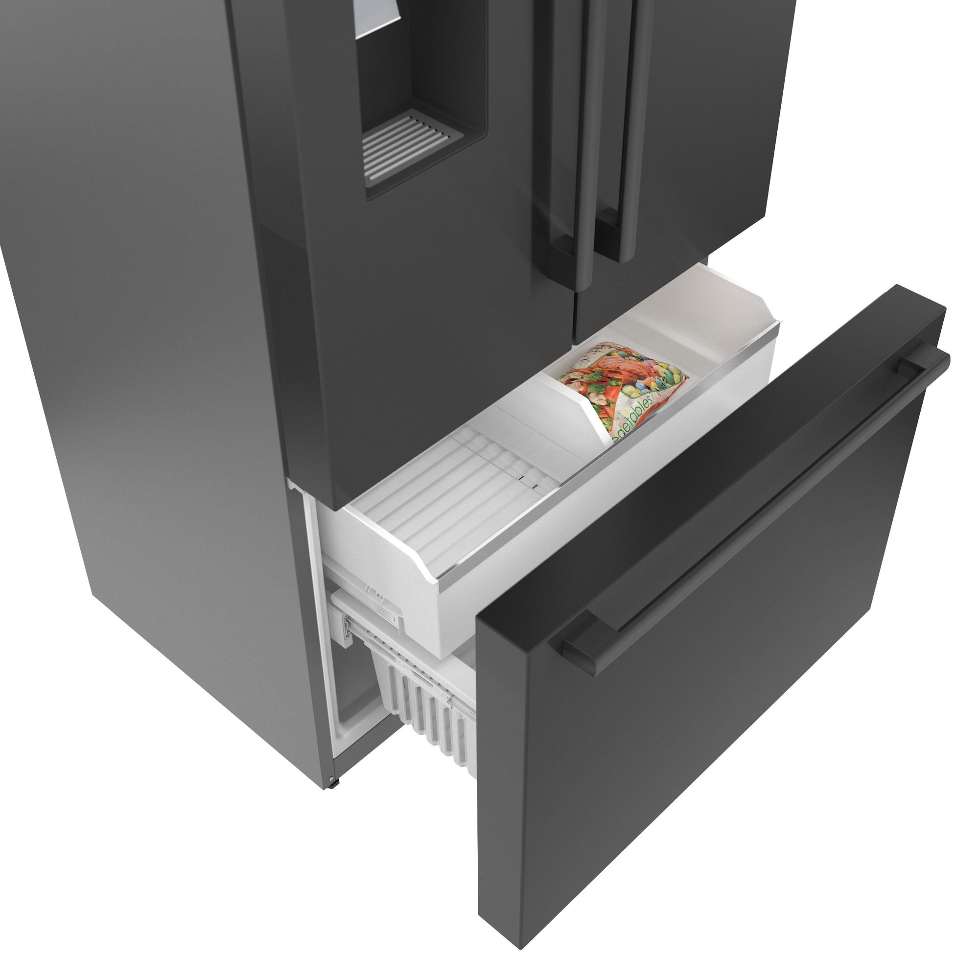 B36CD50SNB Bosch 36 Inch 500 Series French Door Refrigerator - 21.6 cu. ft. Black Stainless Steel-3