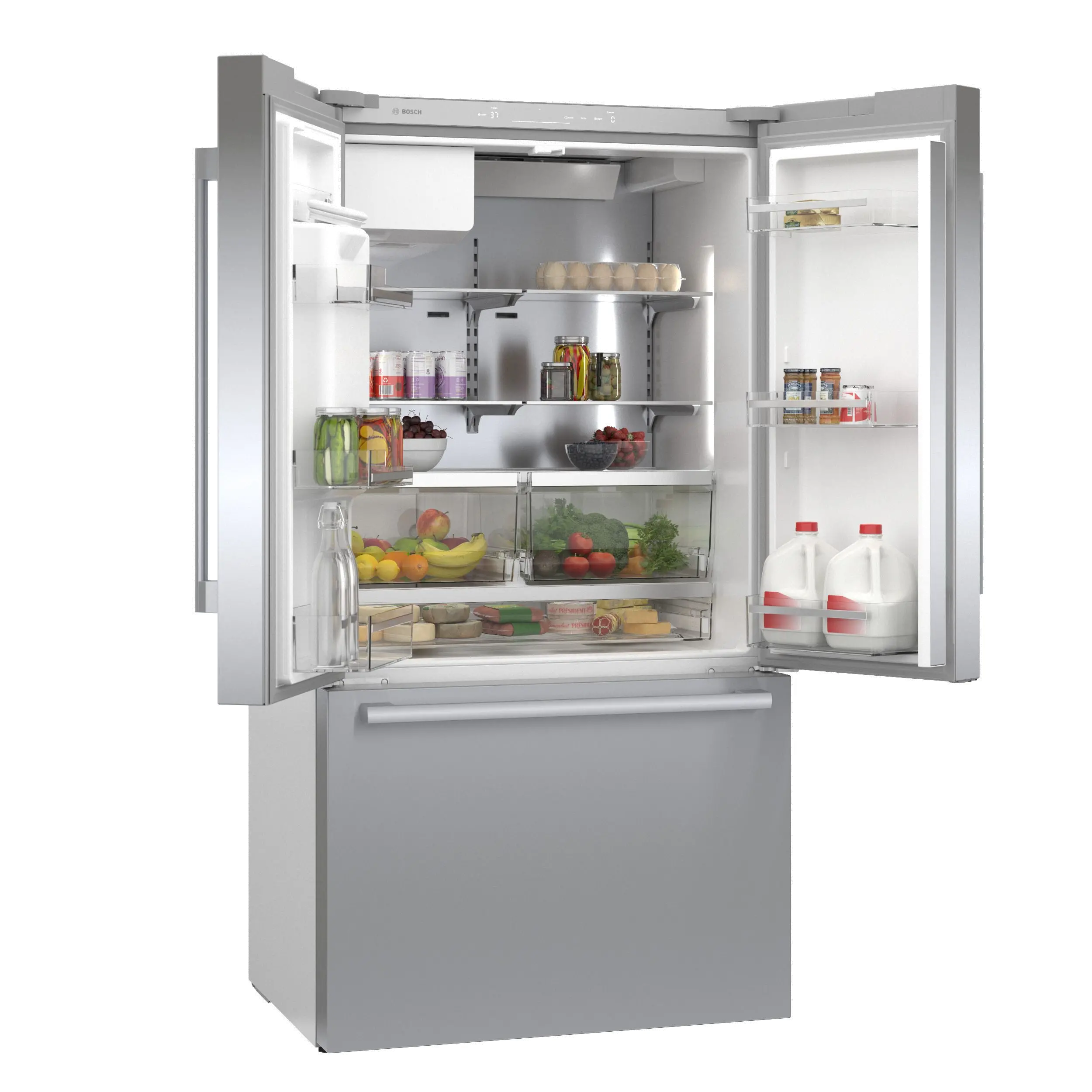 B36CD50SNS Bosch 21.6 cu ft French Door Refrigerator - Counter Depth Stainless Steel-8
