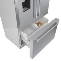 B36CD50SNS Bosch 36 Inch 500 Series French Door Refrigerator - 21.6 cu. ft. Easy Clean Stainless Steel-2