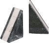 Assorted Black and White Marble Bookend Statuary