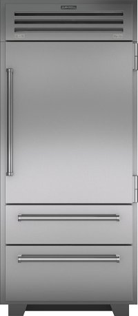 PRO3650/RH Sub-Zero 36 Inch Professional Bottom Freezer Refrigerator - Right Hinge