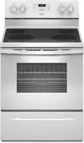 WFE320M0EW Whirlpool 30 Inch Electric Range - 4.8 cu. ft., White