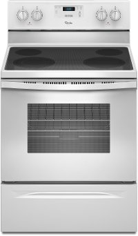 WFE320M0EW Whirlpool 30 Inch Electric Range - 4.8 cu. ft., White