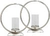 14 Inch Silver Candle Holder
