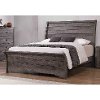 Classic Gray Queen Sleigh Bed - Carol
