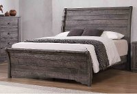Classic Gray Queen Sleigh Bed - Carol-1