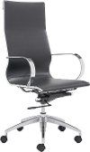 Black High Back Office Chair - Glider
