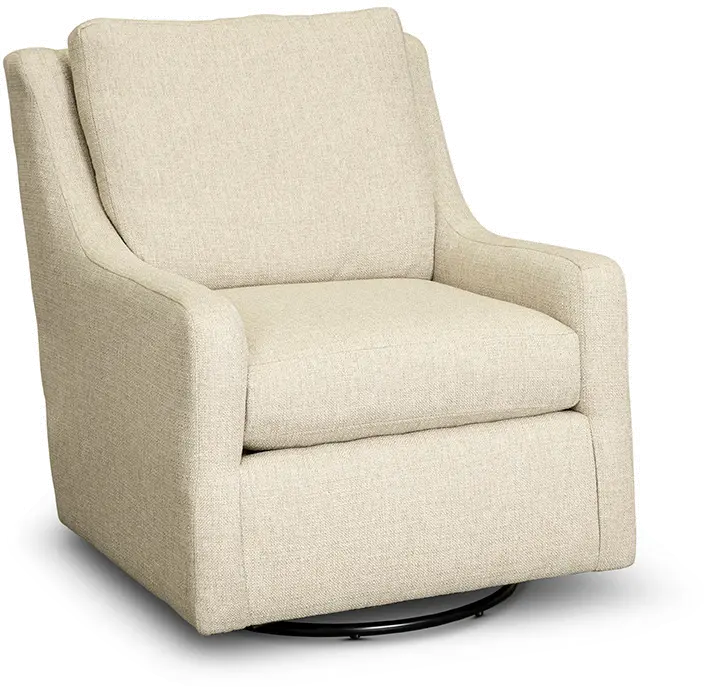 Transitional Oatmeal Beige Swivel Glider Chair - Sugar Shack-1