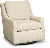 Transitional Oatmeal Beige Swivel Glider Chair - Sugar Shack