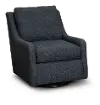 Transitional Navy Blue Swivel Glider Chair - Sugar Shack
