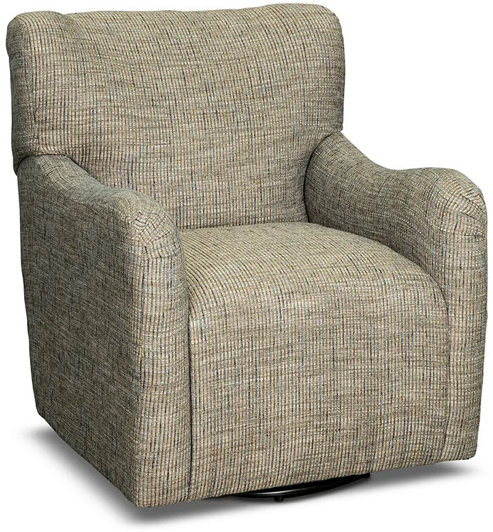 Banyon Brown and Blue Upholstered Swivel Accent Chair-2