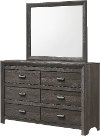 Clearance Rustic Contemporary Charcoal Gray Dresser - Adelaide