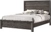 Clearance Rustic Contemporary Charcoal Gray Queen Bed - Adelaide
