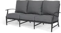 Contemporary Gray Patio Sofa - West Lake