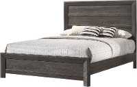 Rustic Contemporary Charcoal Gray Twin Bed - Adelaide