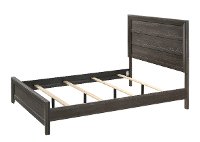Rustic Contemporary Charcoal Gray Twin Bed - Adelaide-2