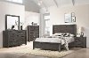 Clearance Charcoal Gray 4 Piece Twin Bedroom Set - Adelaide