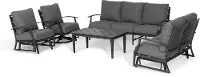 Contemporary Gray Patio Glider Chair - West Lake