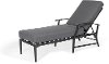 Contemporary Gray Patio Chaise Lounge - West Lake