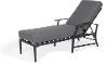 West Lake Contemporary Gray Patio Chaise Lounge