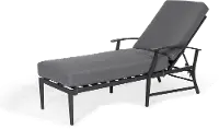 West Lake Contemporary Gray Patio Chaise Lounge