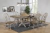 Farmhouse Gray Two Tone 7 Piece Dining Room Set - Kristiann