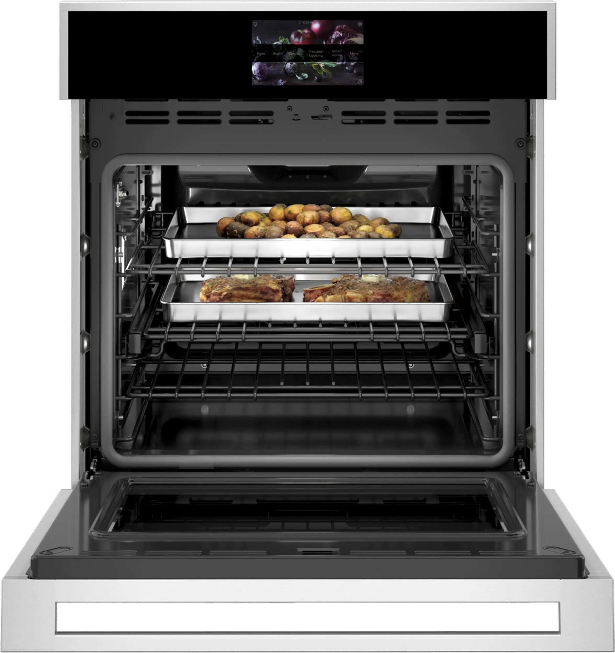 ZKS90DSSNSS Monogram 27 Inch Single Wall Oven with Convection - Minimalist Collection, Stainless Steel-2