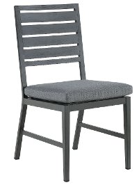 West Lake Gray Armless Patio Dining Chair