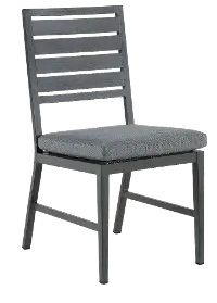 West Lake Gray Armless Patio Dining Chair