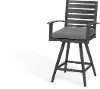 West Lake Gray Patio Swivel Chair
