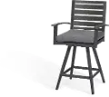 West Lake Gray Patio Swivel Chair