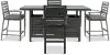 West Lake 5 Piece Patio Fire Pit Table and Chair Set