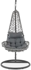 West Lake Gray Patio Hanging Chair