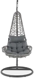 West Lake Gray Patio Hanging Chair