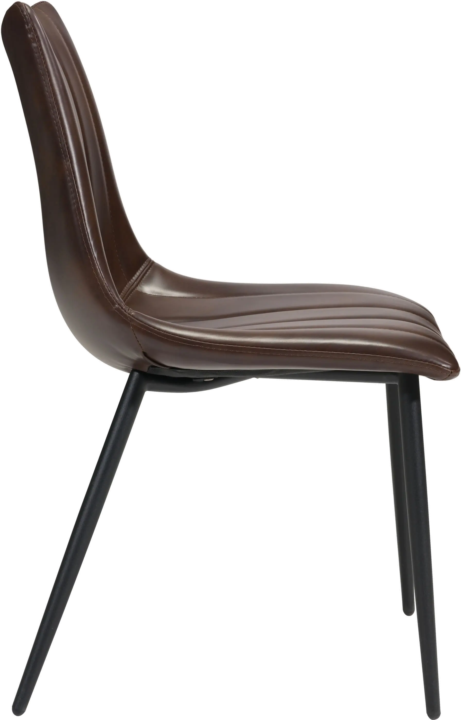 Brown Bucket Seat Dining Room Chair (Set of 2) - Norwich-3