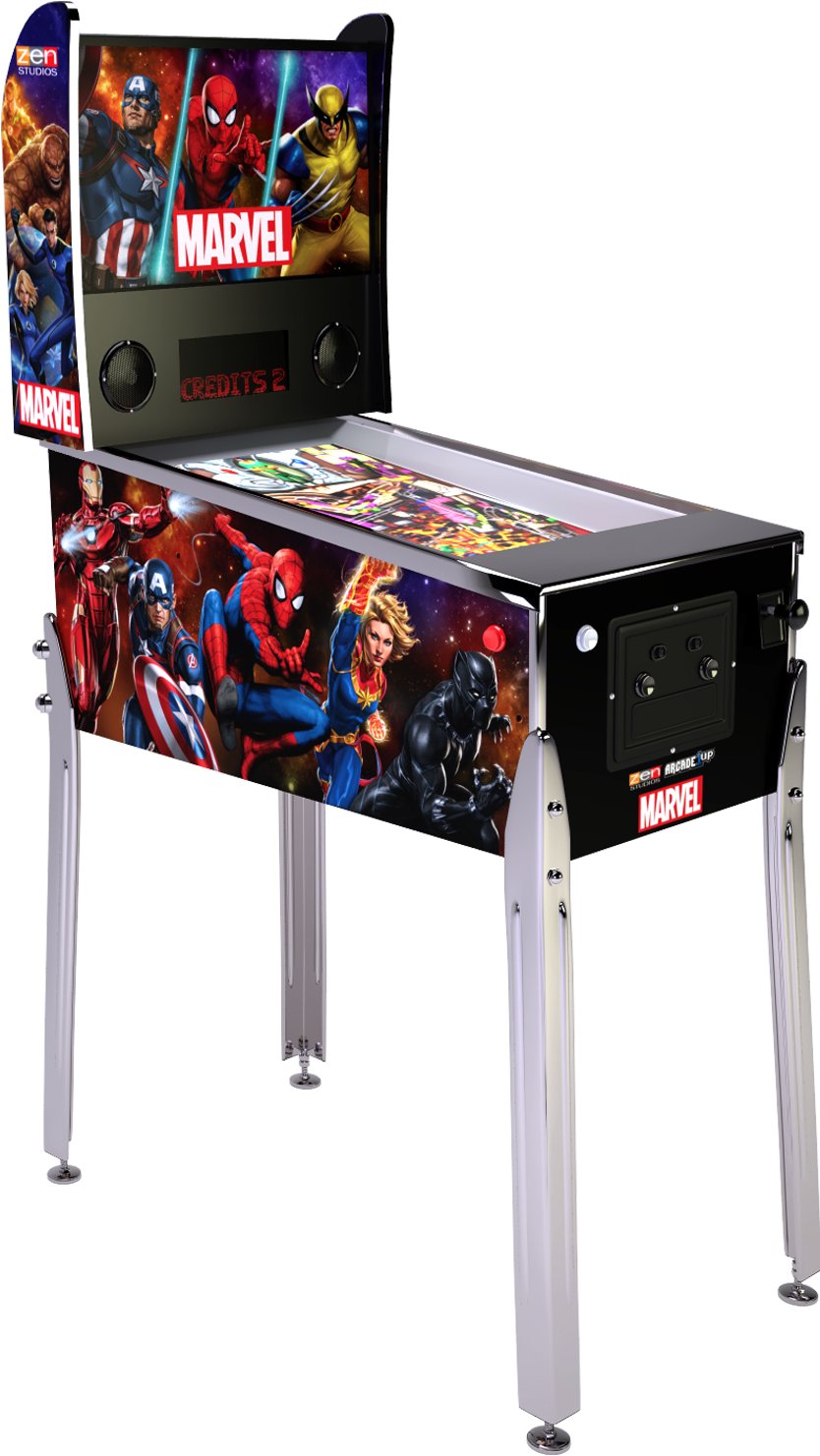 815221021891 Arcade 1UP Marvel Pinball Machine-2