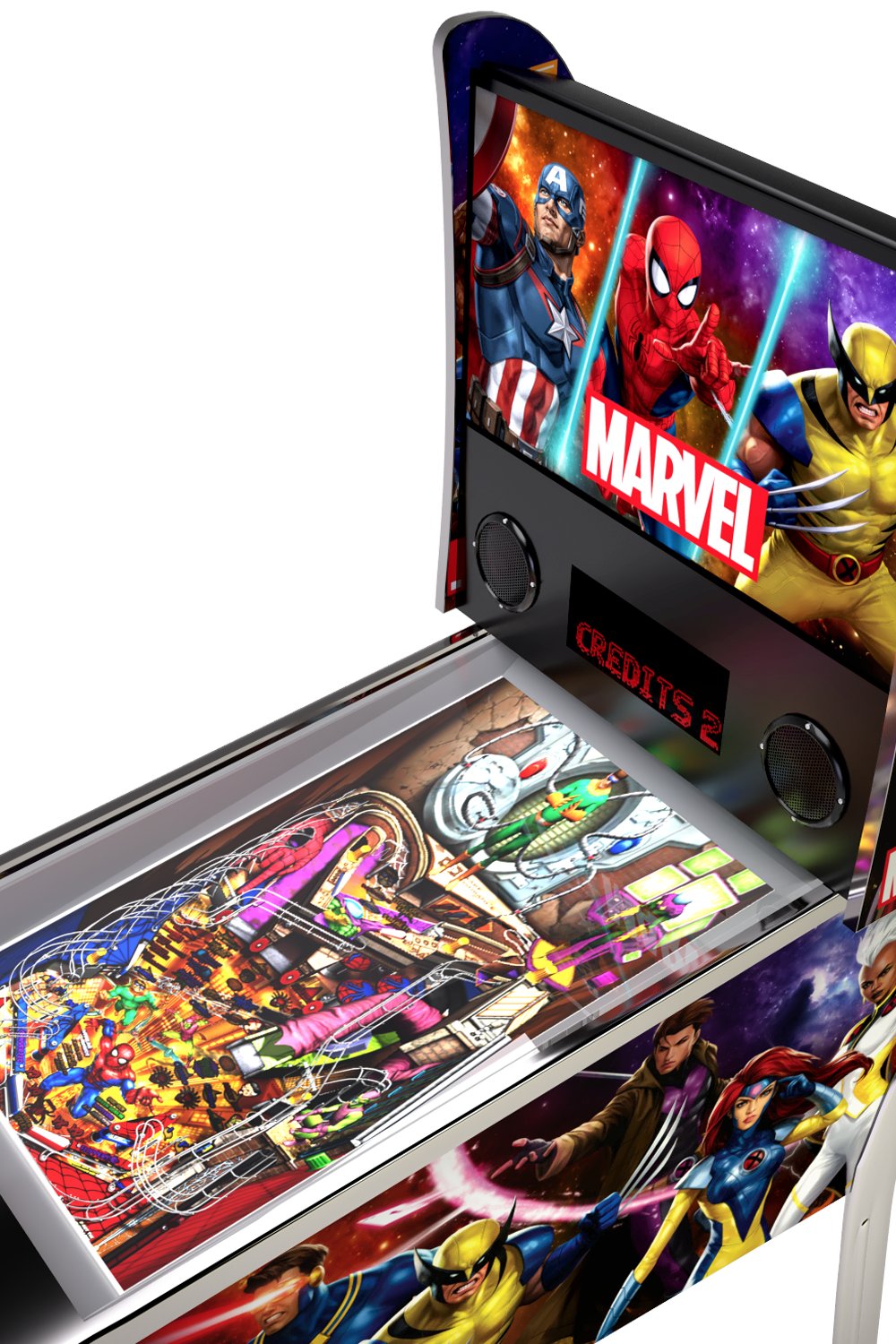 815221021891 Arcade 1UP Marvel Pinball Machine-4