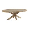 Clearance Gray Brown Round Dining Room Table - Myles