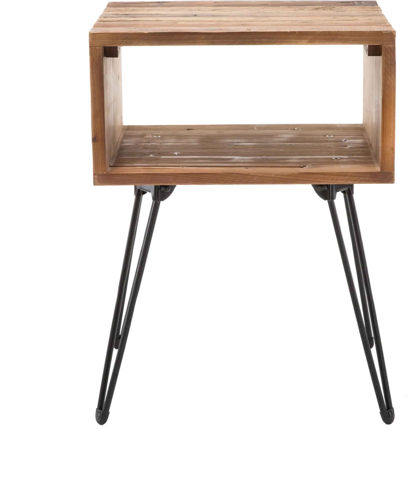Reclaimed Wood Folding End Table - Beckham-3