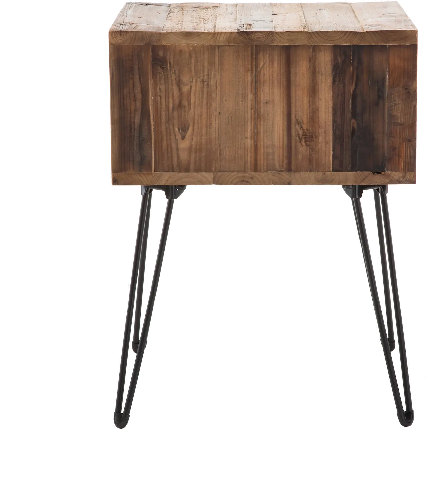 Reclaimed Wood Folding End Table - Beckham-5