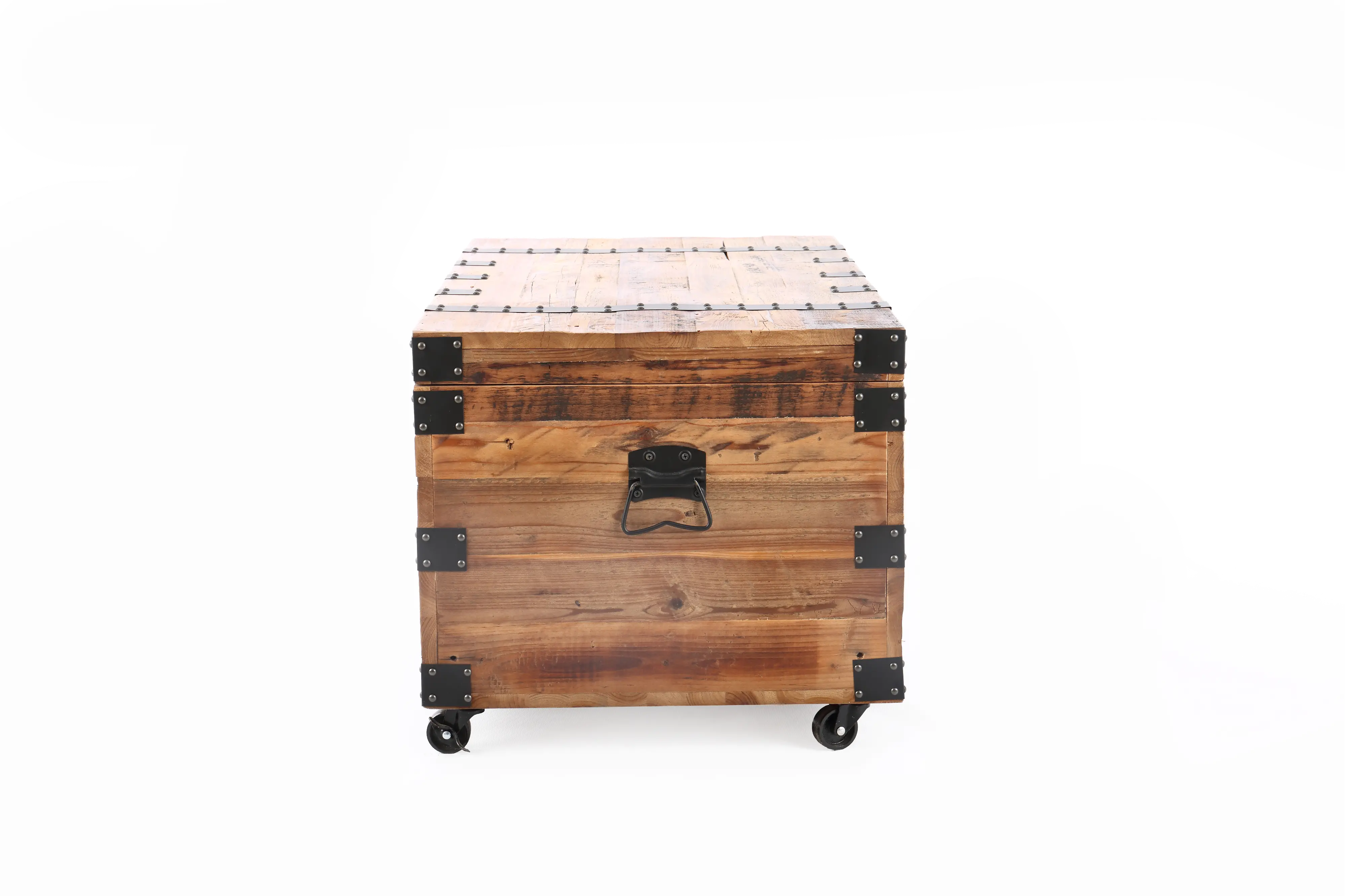 Natural Wood Trunk End Table - Raymond-2