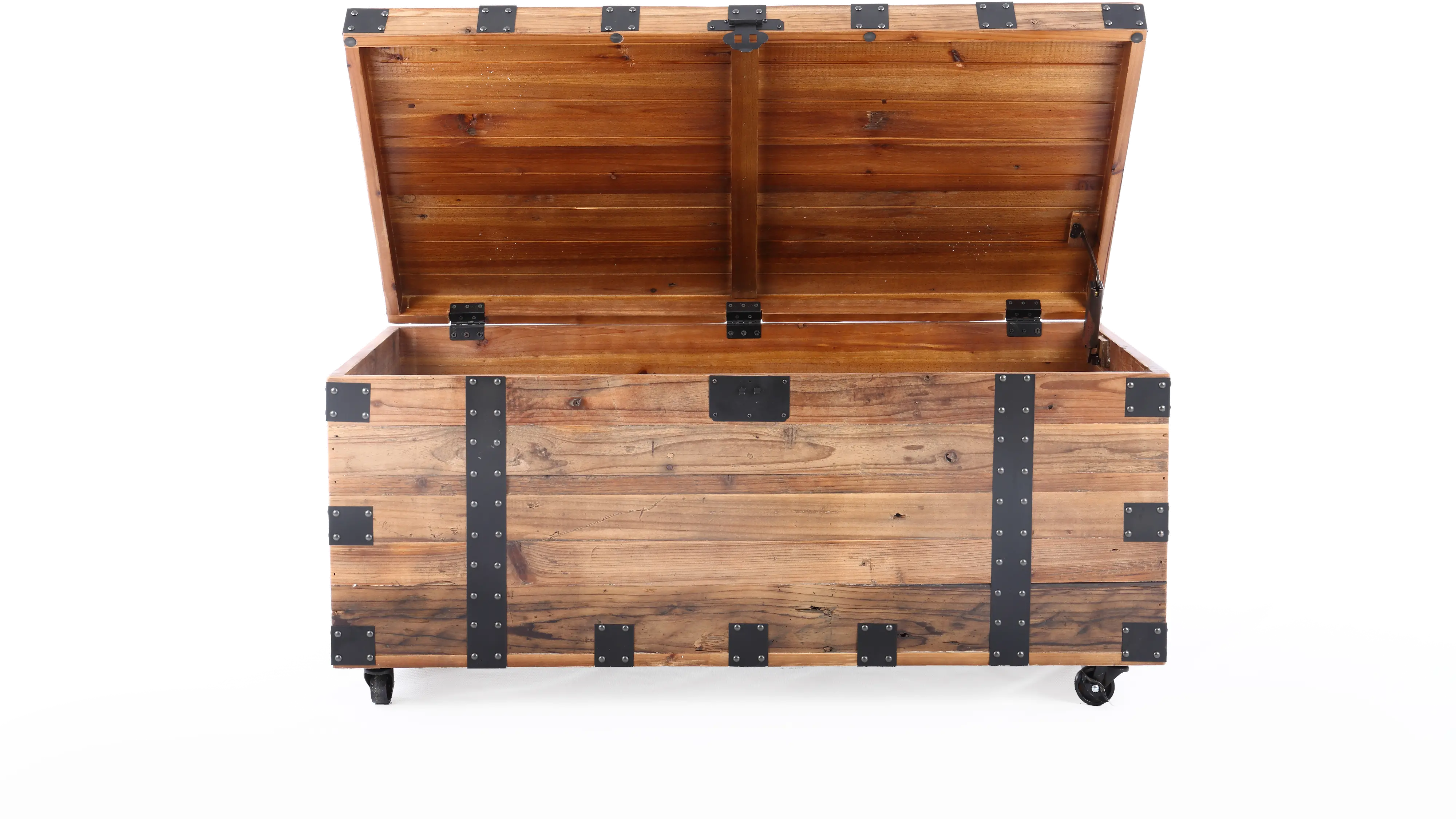 Natural Wood Trunk End Table - Raymond-4