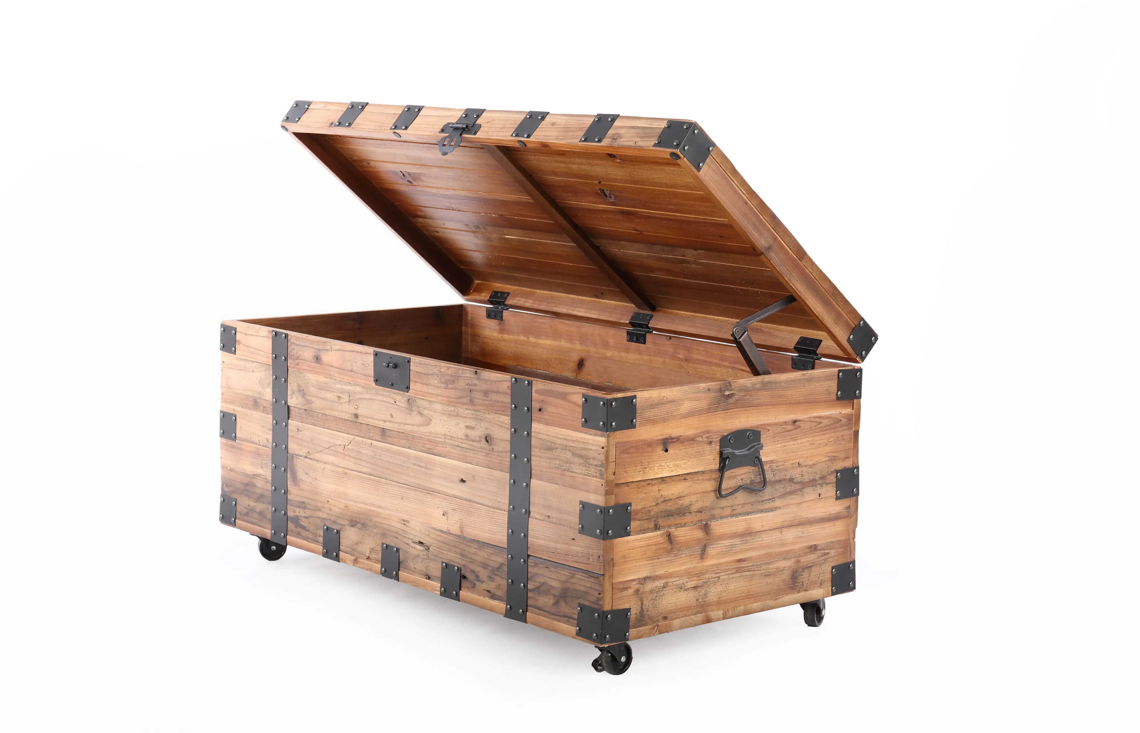 Natural Wood Trunk End Table - Raymond-5