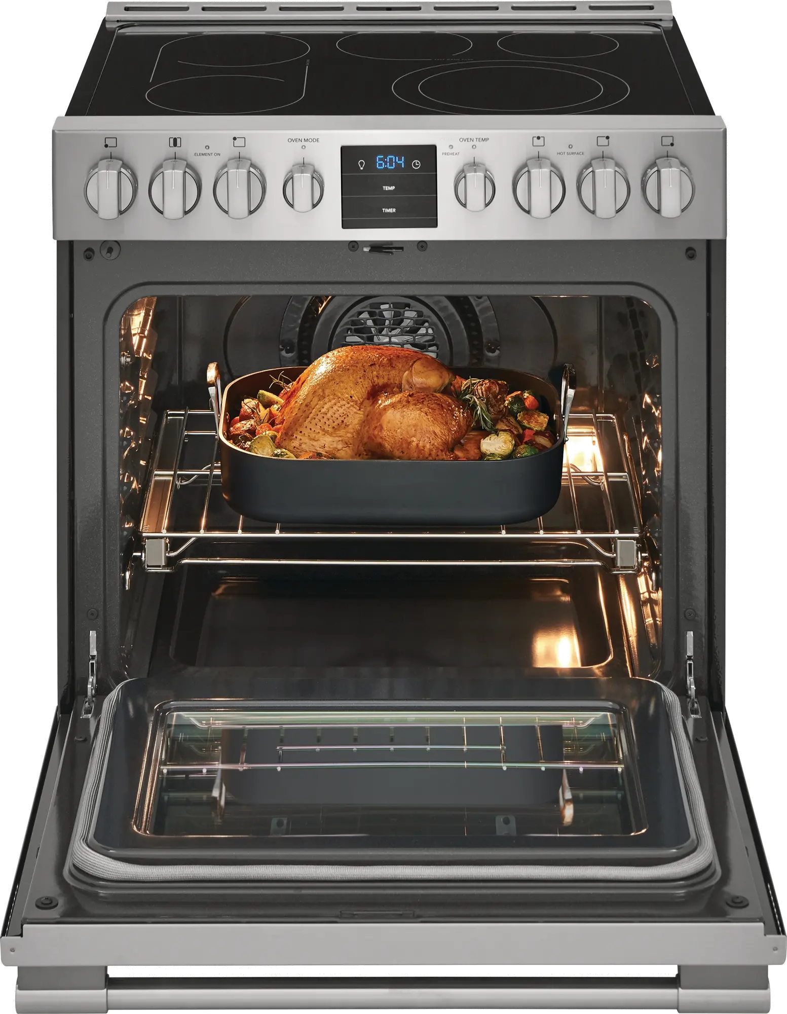 PCFE3078AF Frigidaire Professional 30 Inch Convection Range with Air Fry - 5.4 cu. ft., Stainless Steel-2