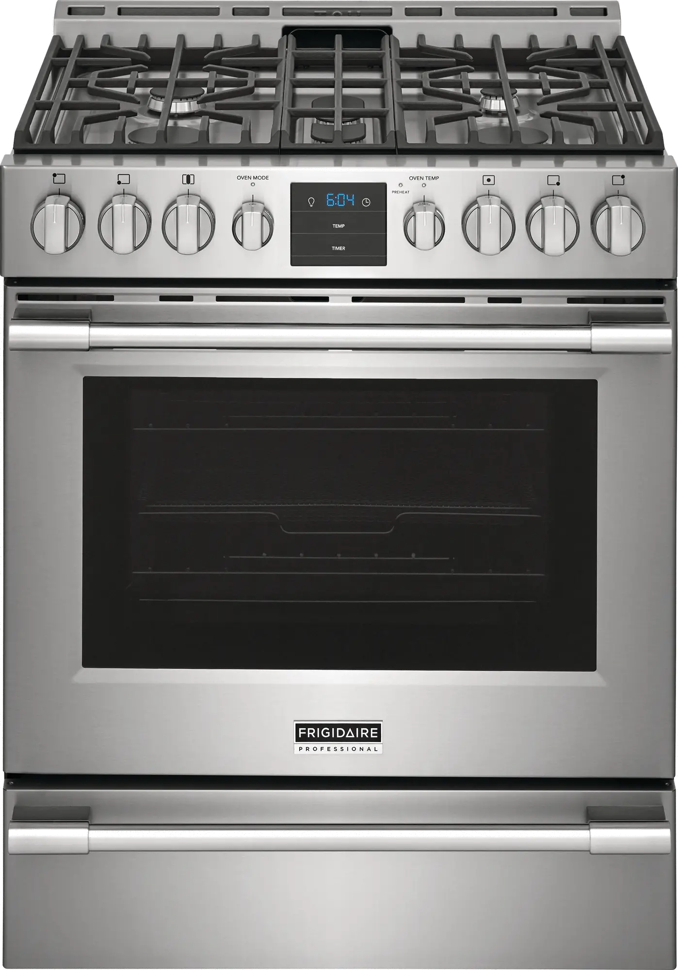 PCFG3078AF Frigidaire Professional 30 Inch Gas Range with Air Fry - 5.6 cu. ft. Fingerprint Resistant Stainless Steel-1