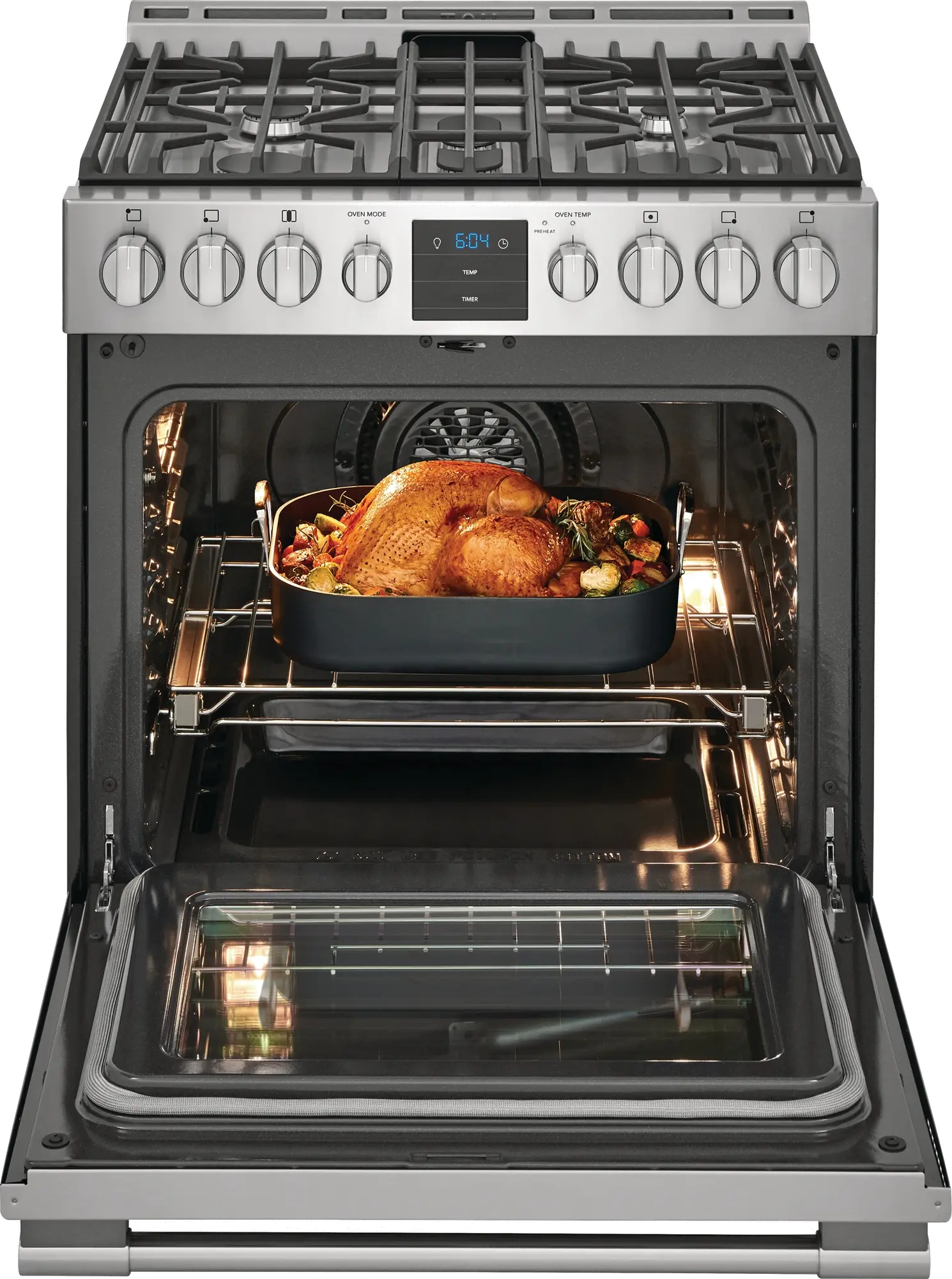 PCFG3078AF Frigidaire Professional 30 Inch Gas Range with Air Fry - 5.6 cu. ft. Fingerprint Resistant Stainless Steel-2